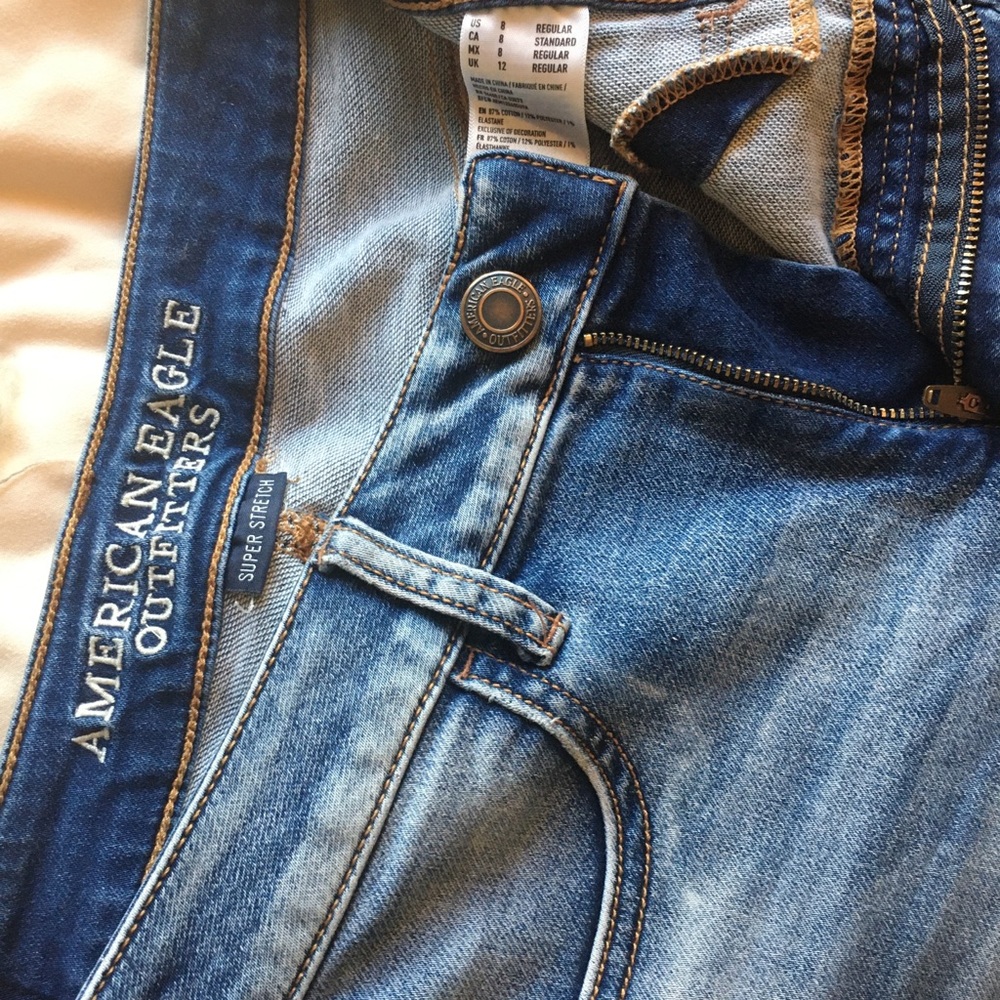 high waisted medium wash jeggings